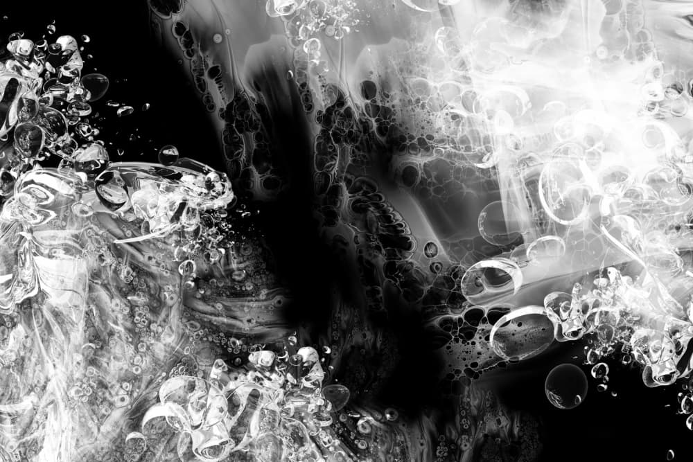 Abstract Monochrome Flow by Rafal Kulik — canvas wall art