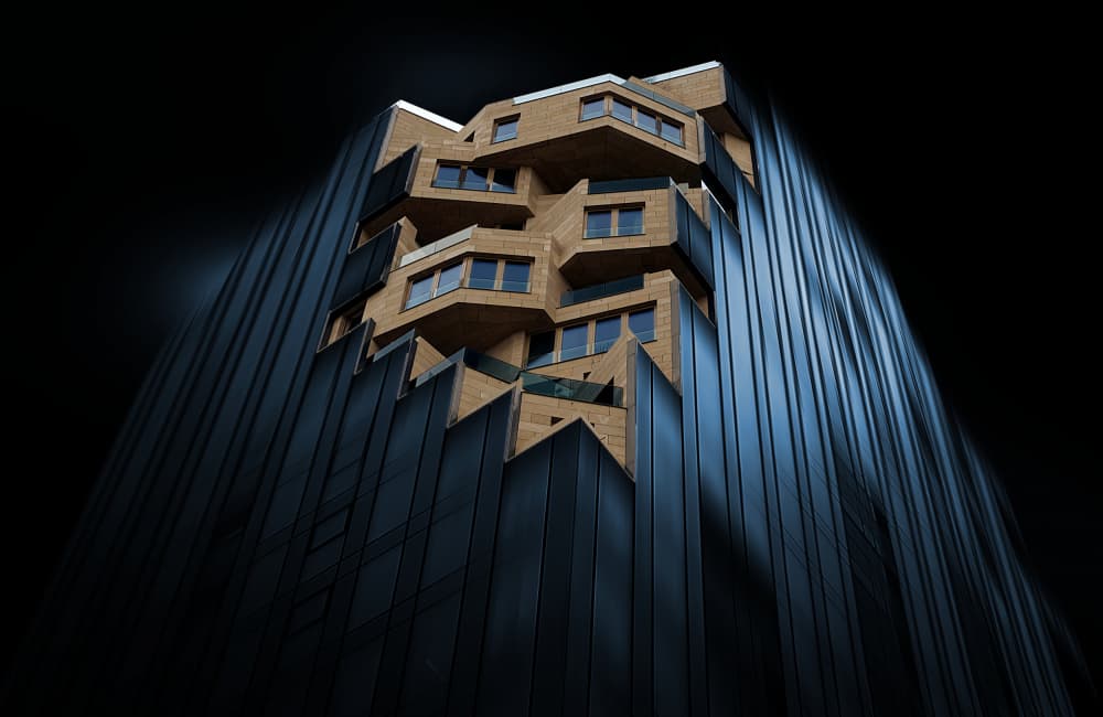 Striking Urban Geometry by Erhard Batzdorf — canvas wall art