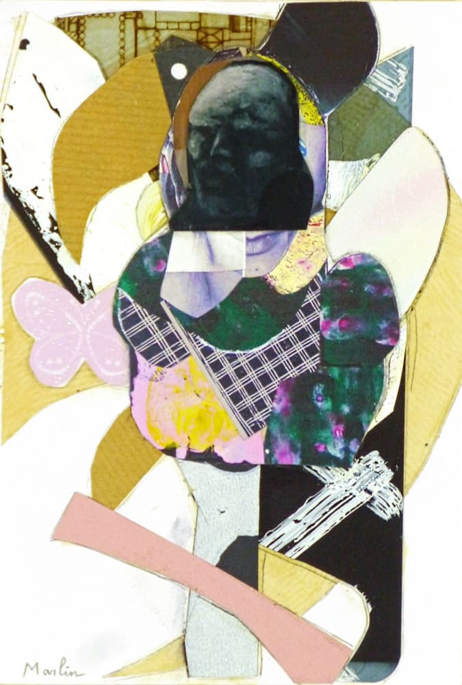 Abstract Collage Figure by Pascal Marlin — canvas wall art