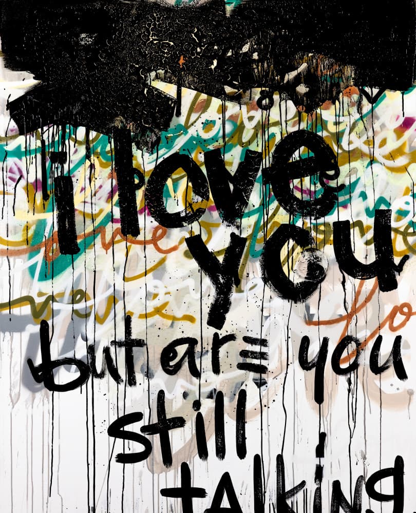 Sarcastic Love Graffiti by kent youngstrom — canvas wall art