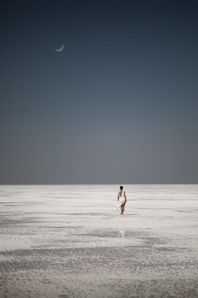 Solitary Moon Walk by Vadim Fedotov (Vadius) — canvas wall art