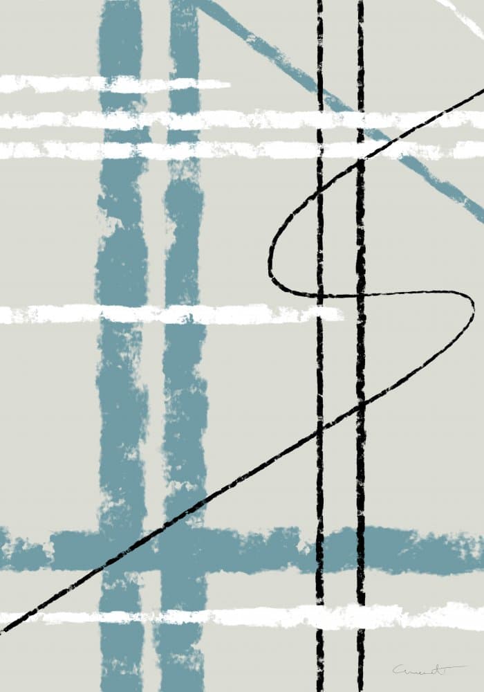 Modern Abstract Lines by Pictufy Studio II — canvas wall art
