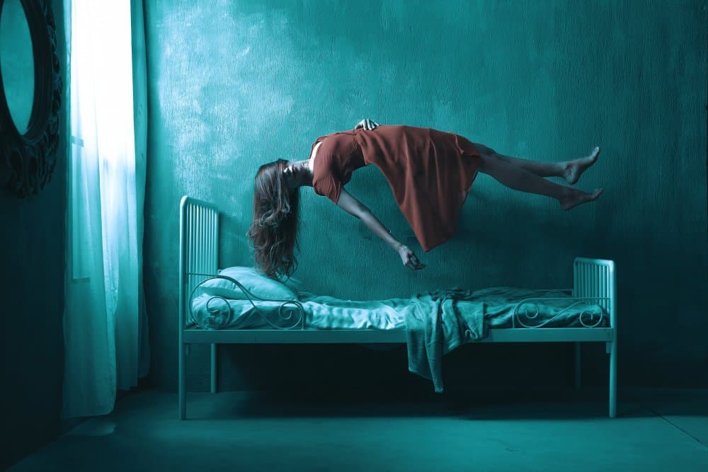 Floating Woman Dream by Nick Amanda — canvas wall art