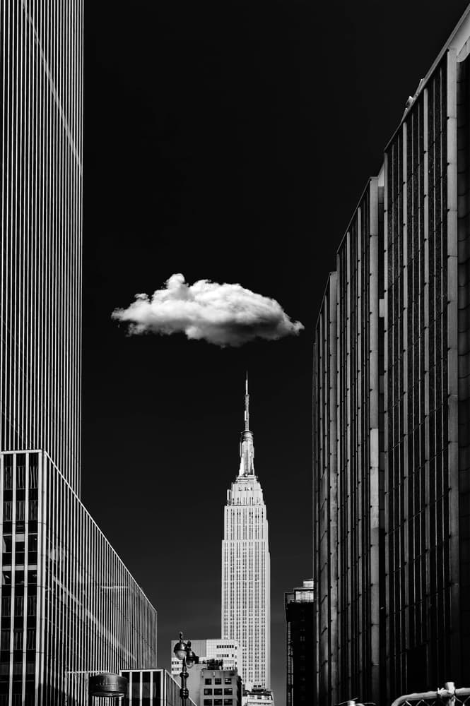 Cloud Over Empire State by Jackson Carvalho — canvas wall art