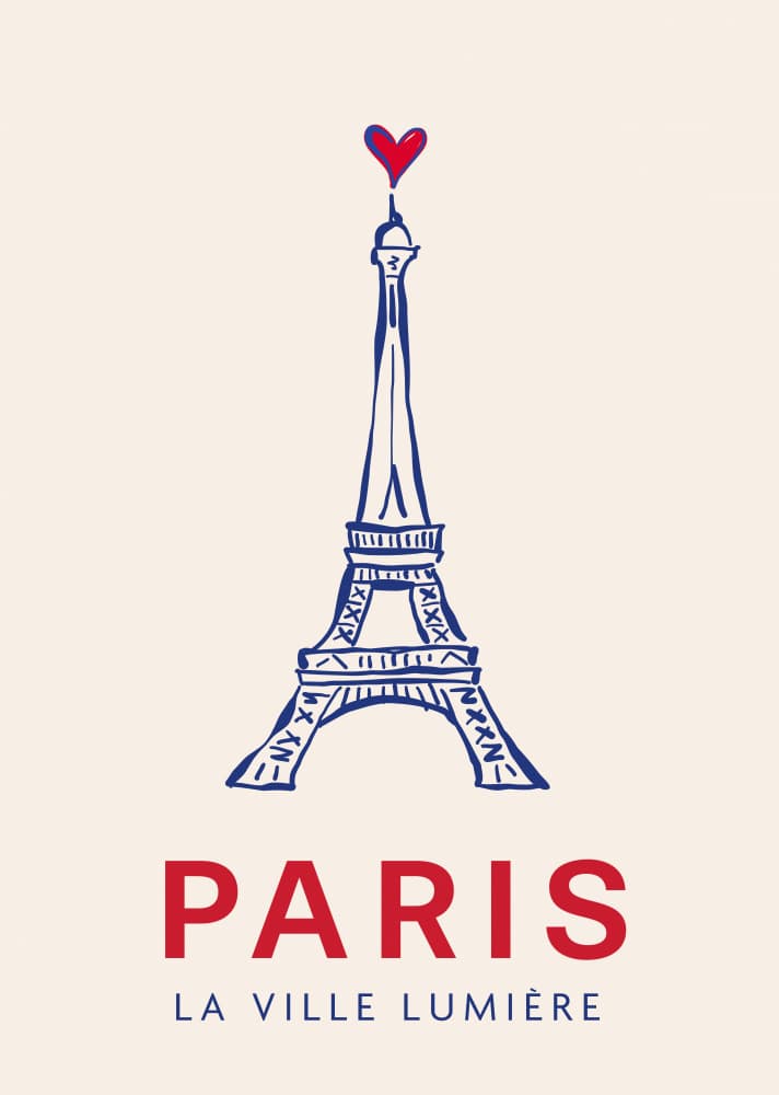 Eiffel Tower Love by Rio Soléy — canvas wall art