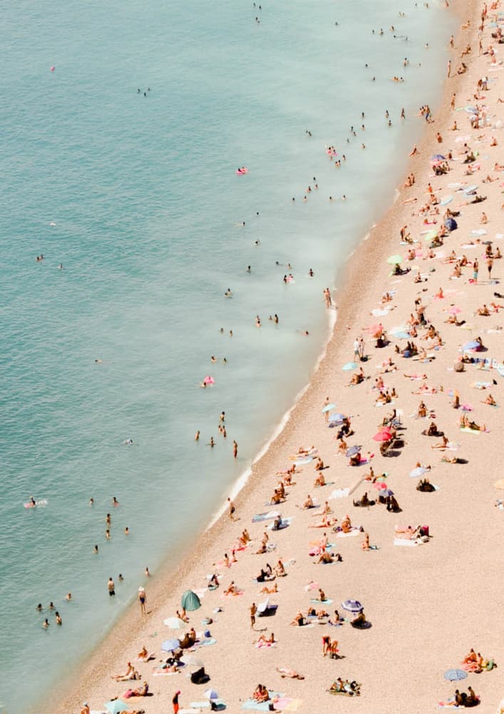 Sunny Beach Day by Talitha McQueen — canvas wall art
