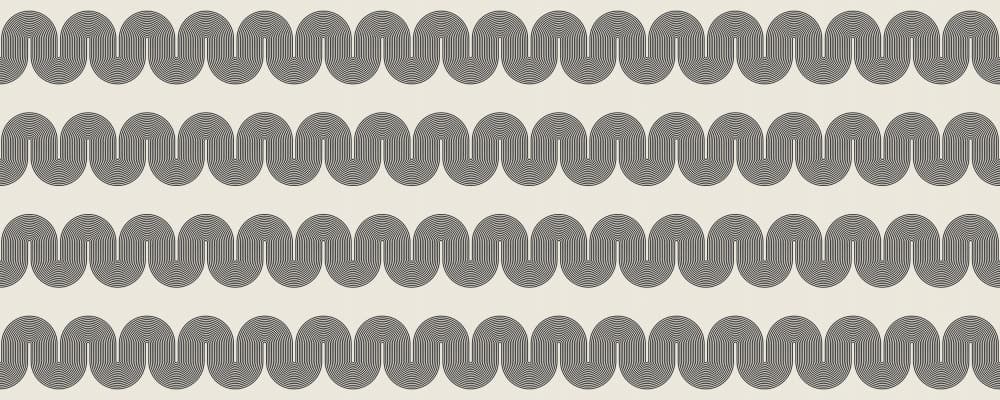 Wavy Geometric Pattern by Vitor Costa — canvas wall art