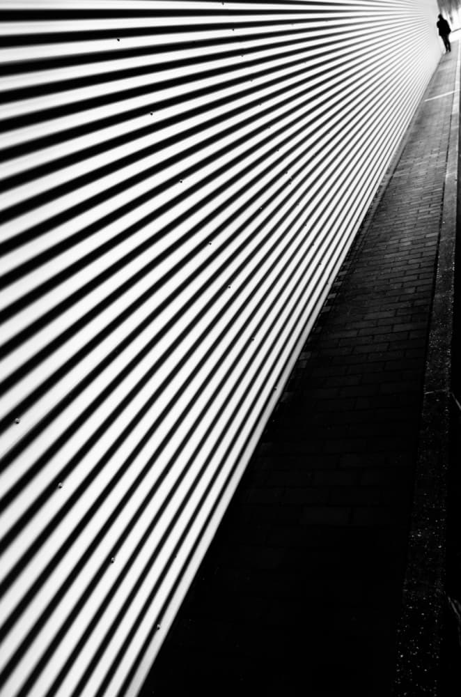 Abstract Striped Perspective by João Castro — canvas wall art