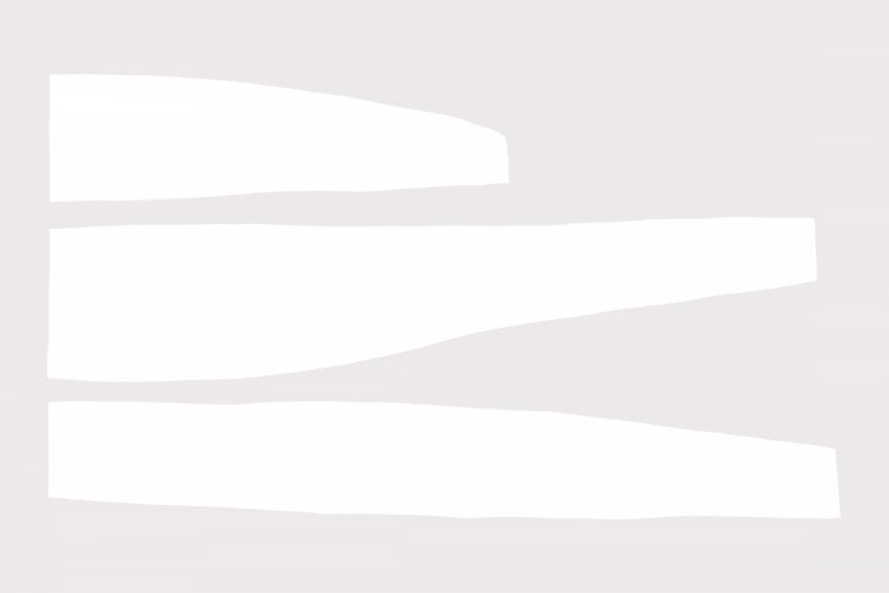 Minimalist White Shapes by uplusmestudio — canvas wall art