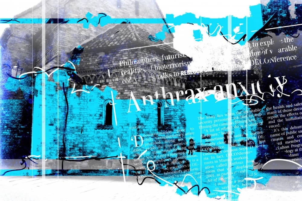 Textured Blue Urban Anxiety by Rafal Kulik — canvas wall art