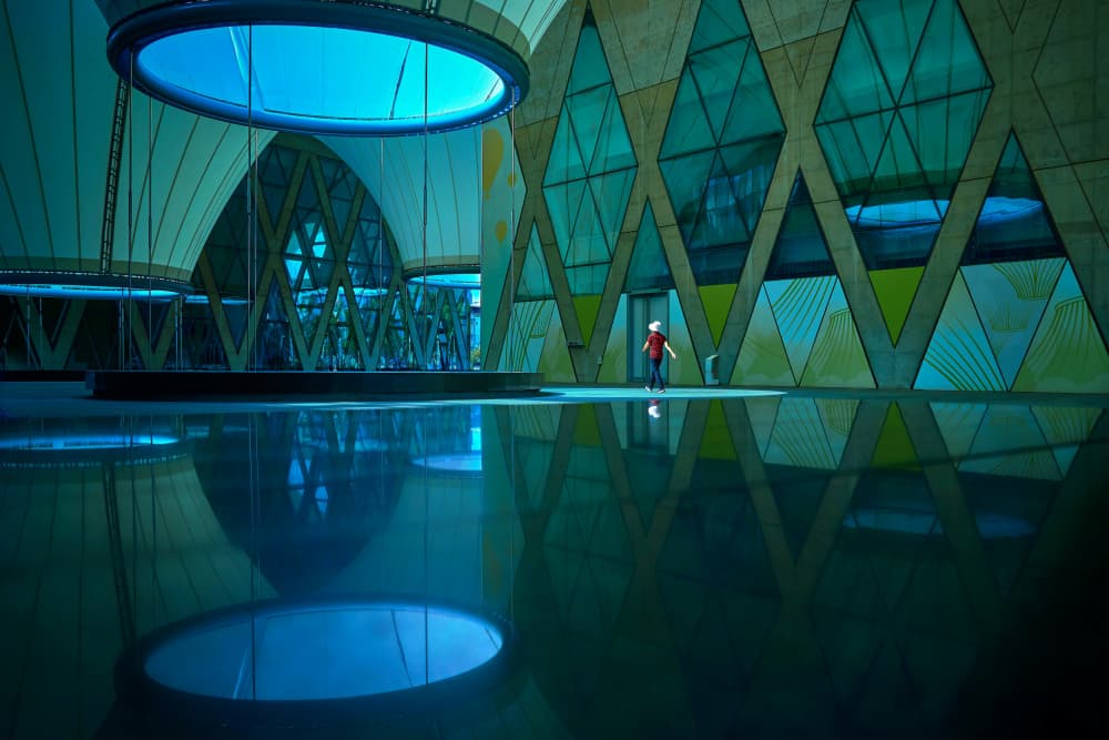 Vast Modern Reflection by MingLun Tsai (蔡明倫) — canvas wall art