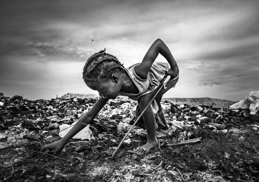 Child of the Landfill by João Coelho — canvas wall art