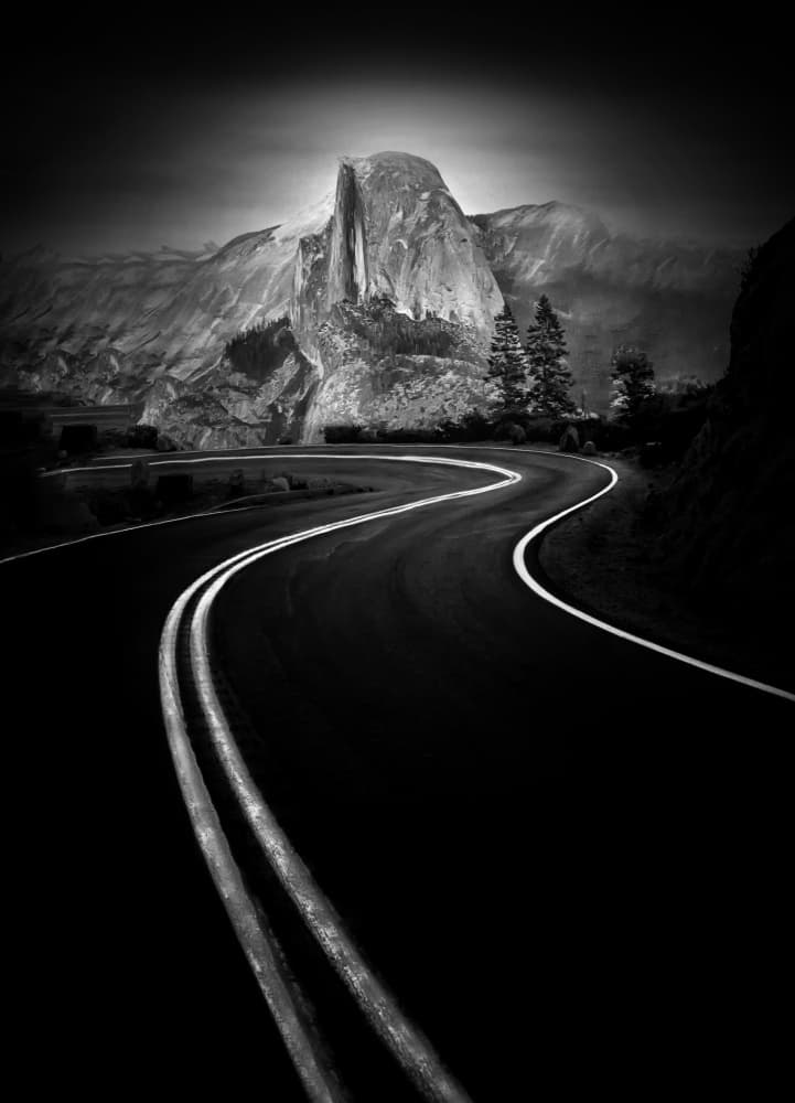 Majestic Half Dome Vista by Jiahong Zeng — canvas wall art