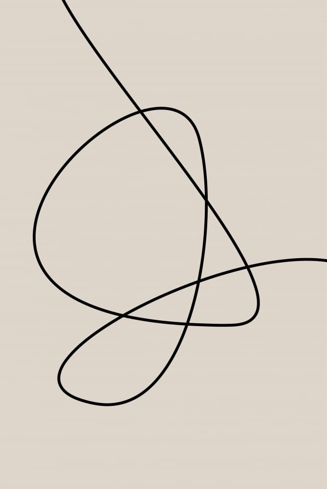Minimalist Line Loop by Oju Design — canvas wall art