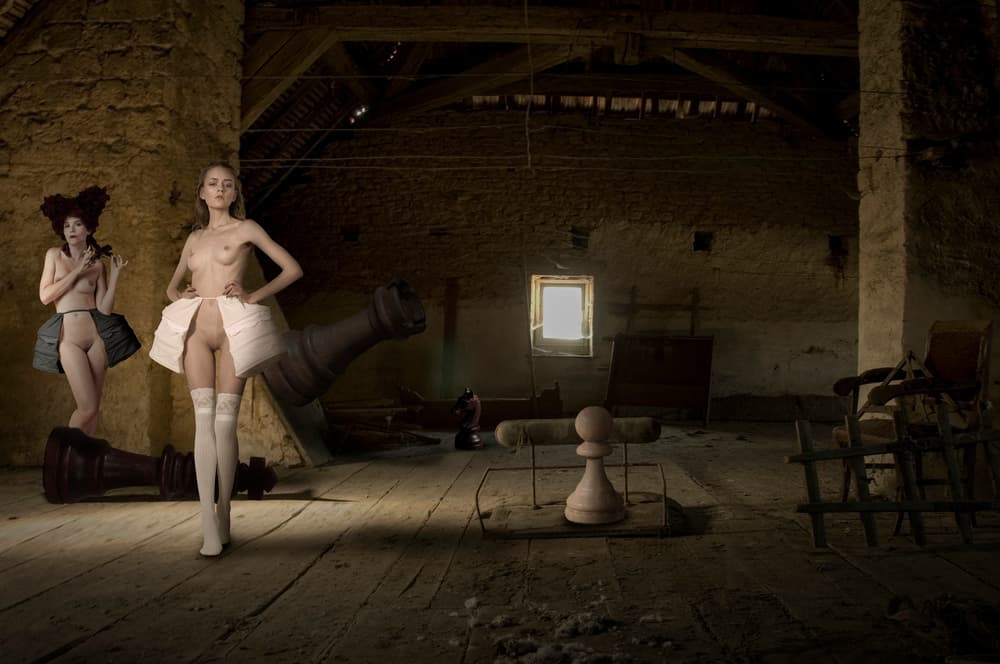 Surreal Chess Nudes by Christine von Diepenbroek — canvas wall art