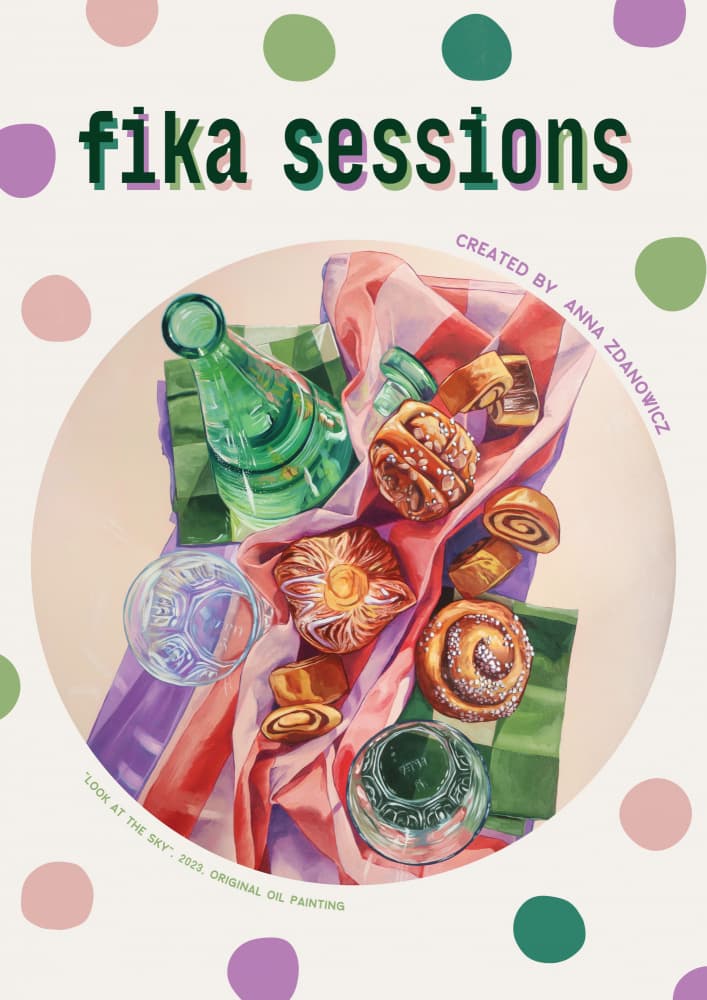 Fika Sessions Spread by Anna Zdanowicz — canvas wall art