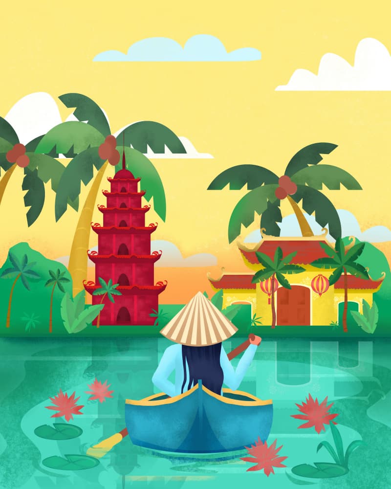 Vietnam by Petra Lizde — canvas wall art