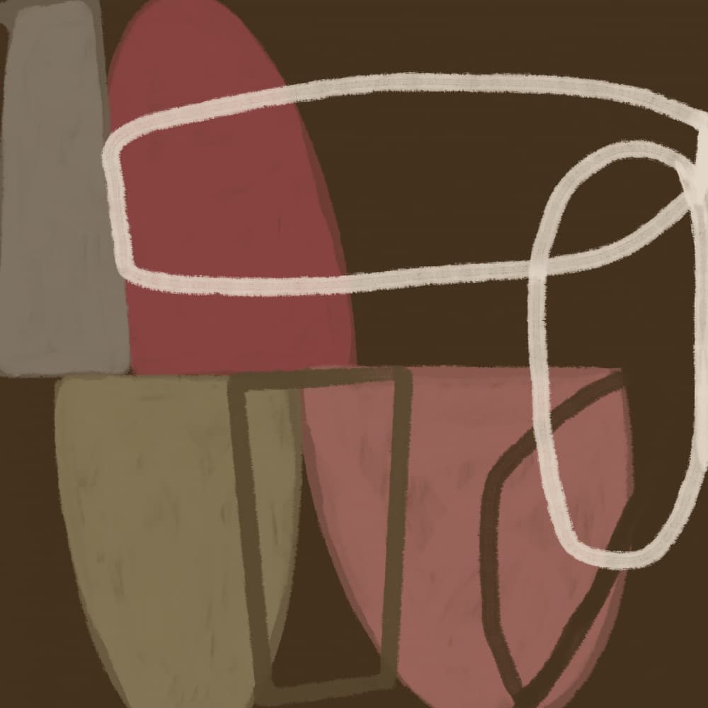 Abstract Organic Shapes by Sharyn Bursic — canvas wall art