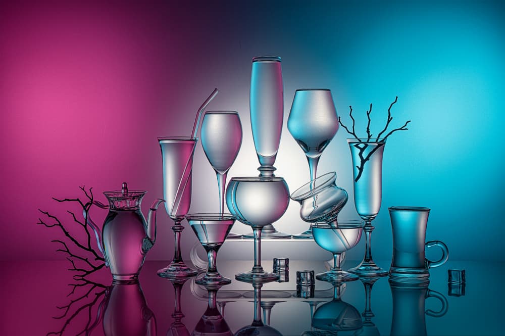 Vibrant Glass Reflections by Lydia Jacobs — canvas wall art