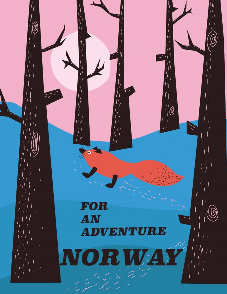 Red Fox Winter Adventure by Nicholas — canvas wall art
