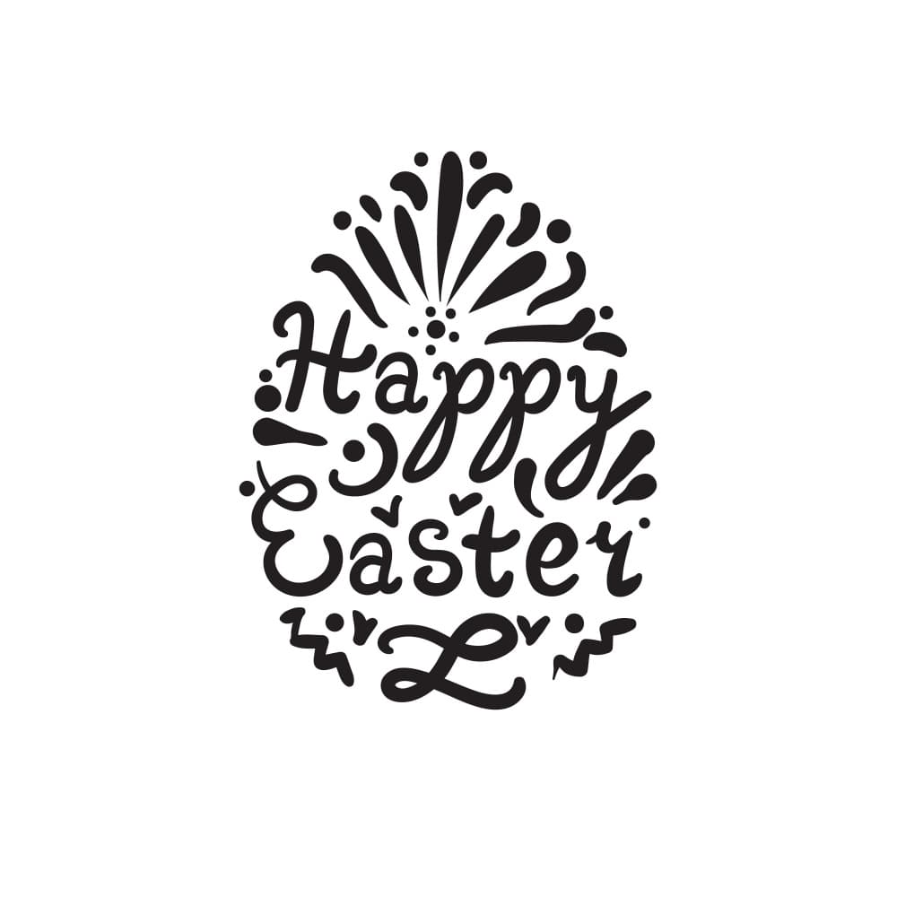Happy Easter Egg Design by Marika Barsrsind — canvas wall art
