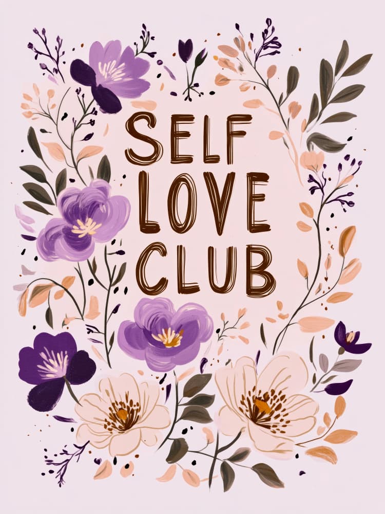 Floral Affirmation by Treechild — canvas wall art