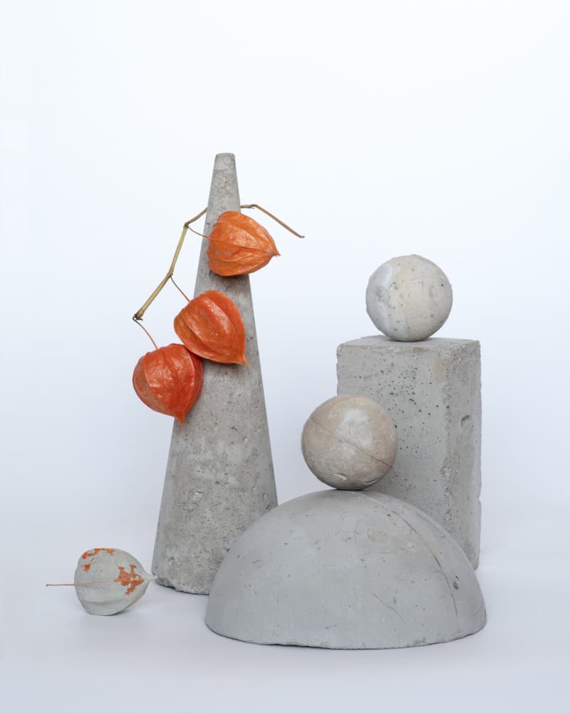 Orange Concrete Still Life by FranzStaab — canvas wall art