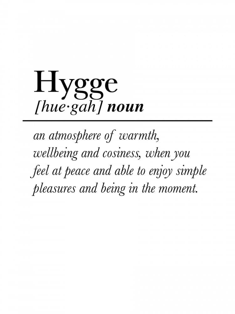 Cozy Hygge Definition by Ninola Design — canvas wall art