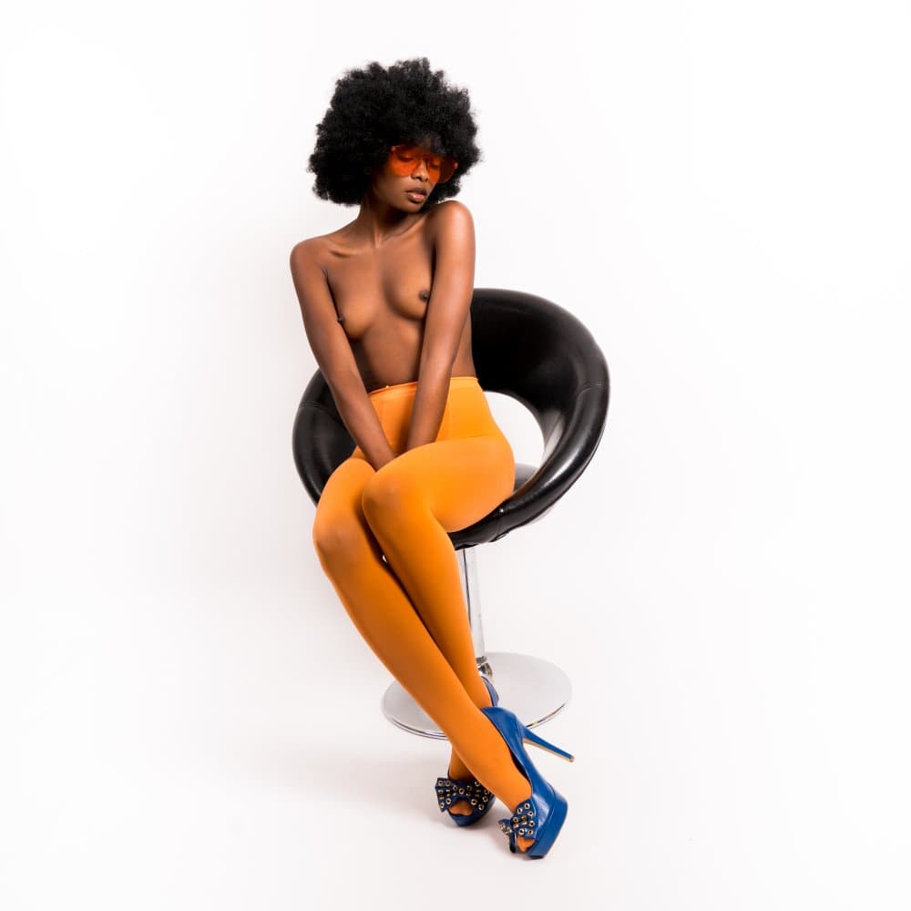 Bold Orange Fashion by Christian Kurz — canvas wall art