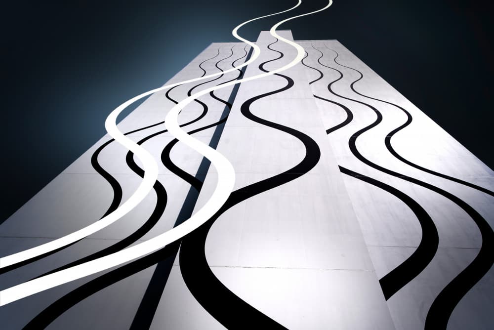 Illuminated Wavy Path by Erhard Batzdorf — canvas wall art
