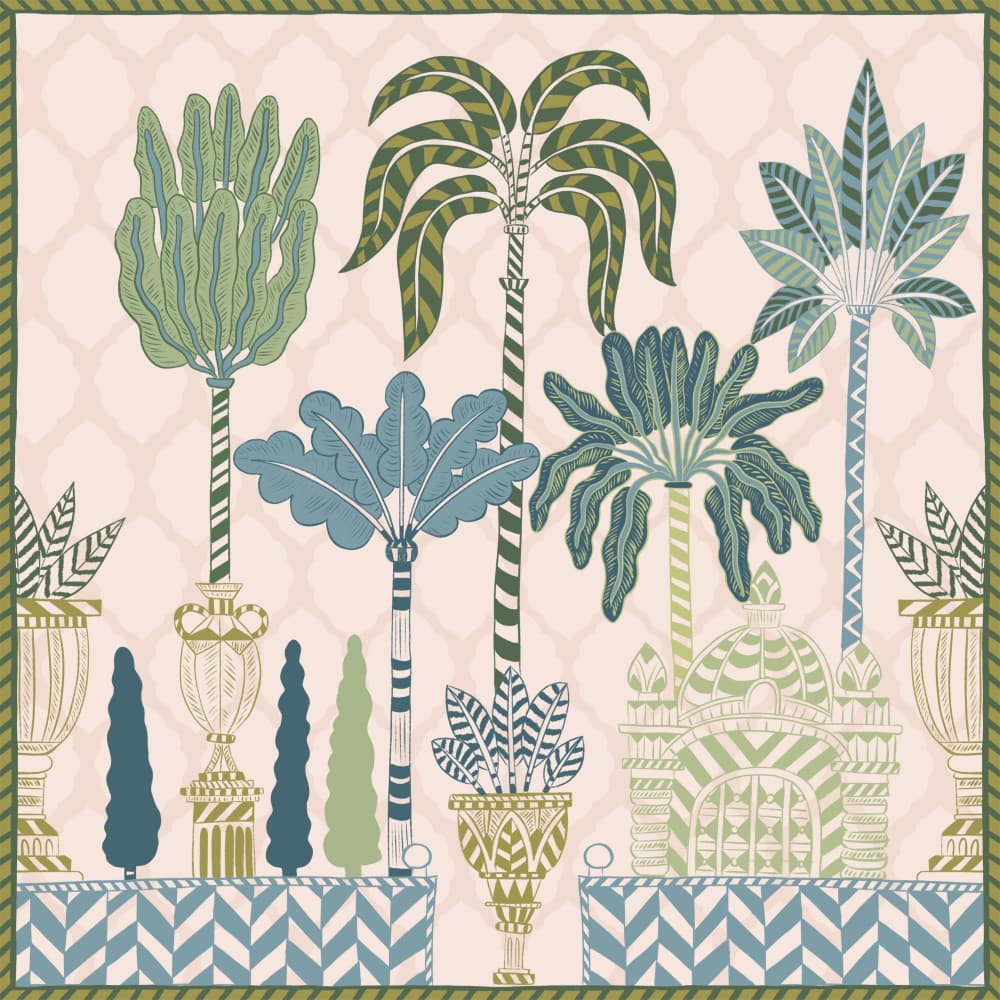 Tropical Oasis Garden by Radhika Modi — canvas wall art