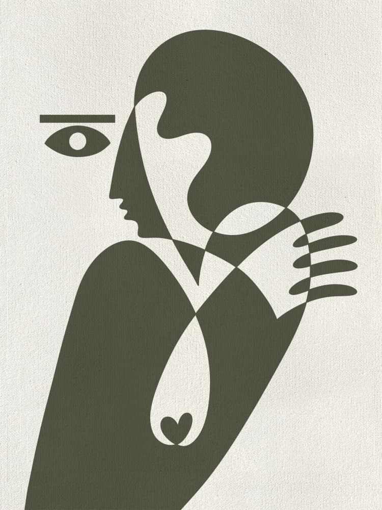 The Seer 2 by Shatha Al Dafai — canvas wall art