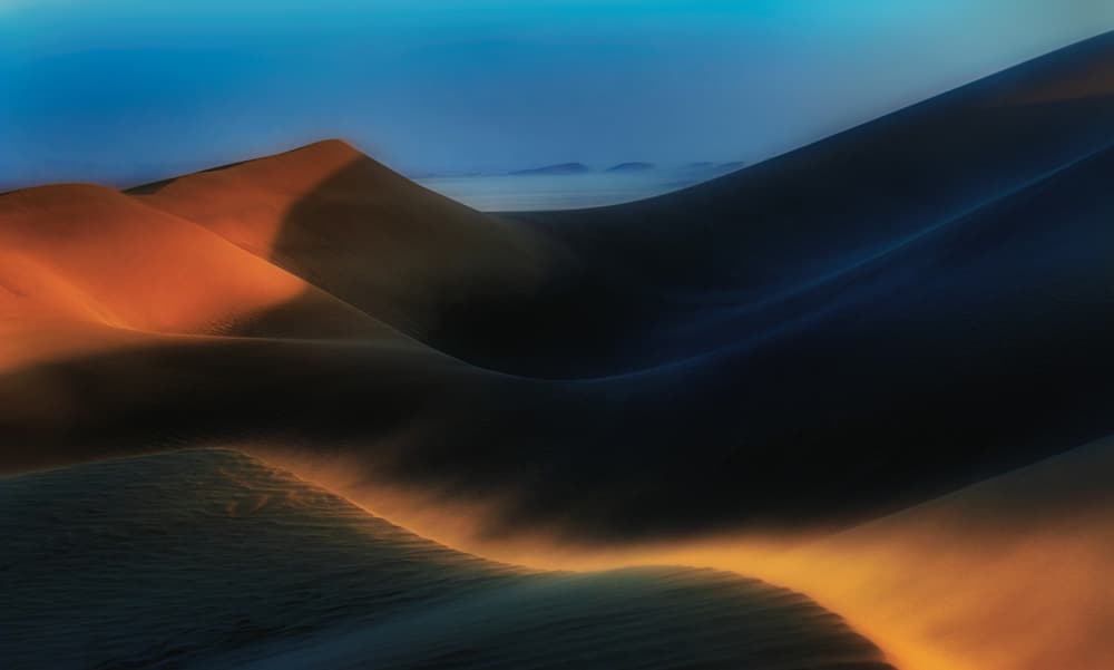 Golden Desert Dunes by Babak Mehrafshar — canvas wall art