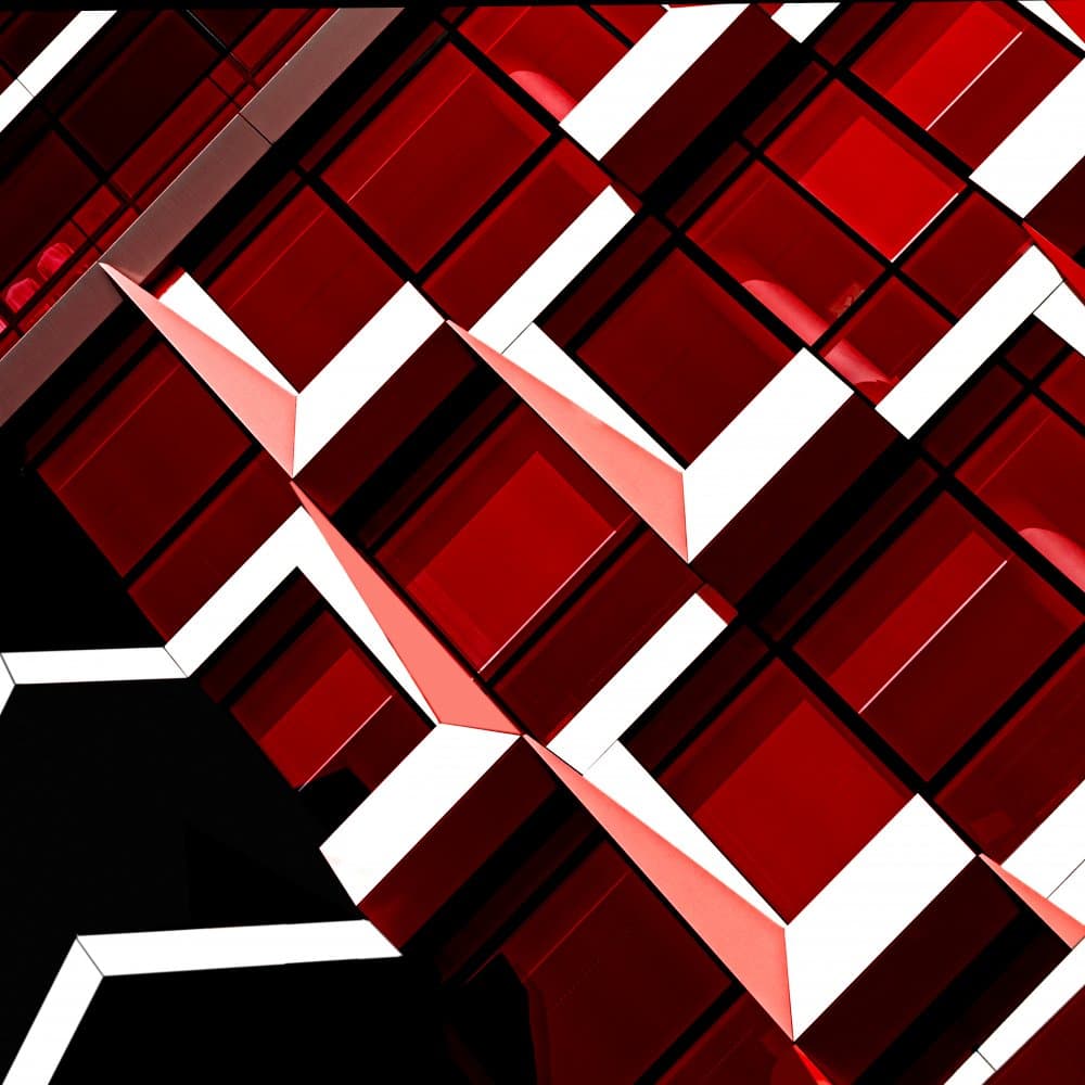 Red Geometric Abstract by Anita Martin AnnaPileaFotografie — canvas wall art