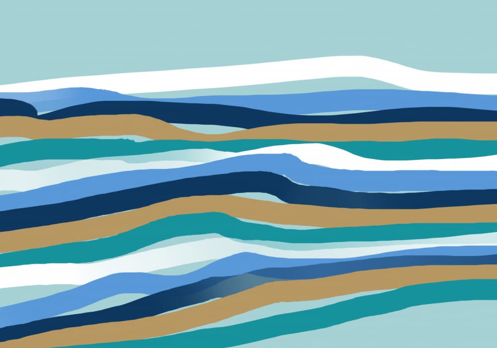 Between the Waves by Cesare Bellassai Art — canvas wall art