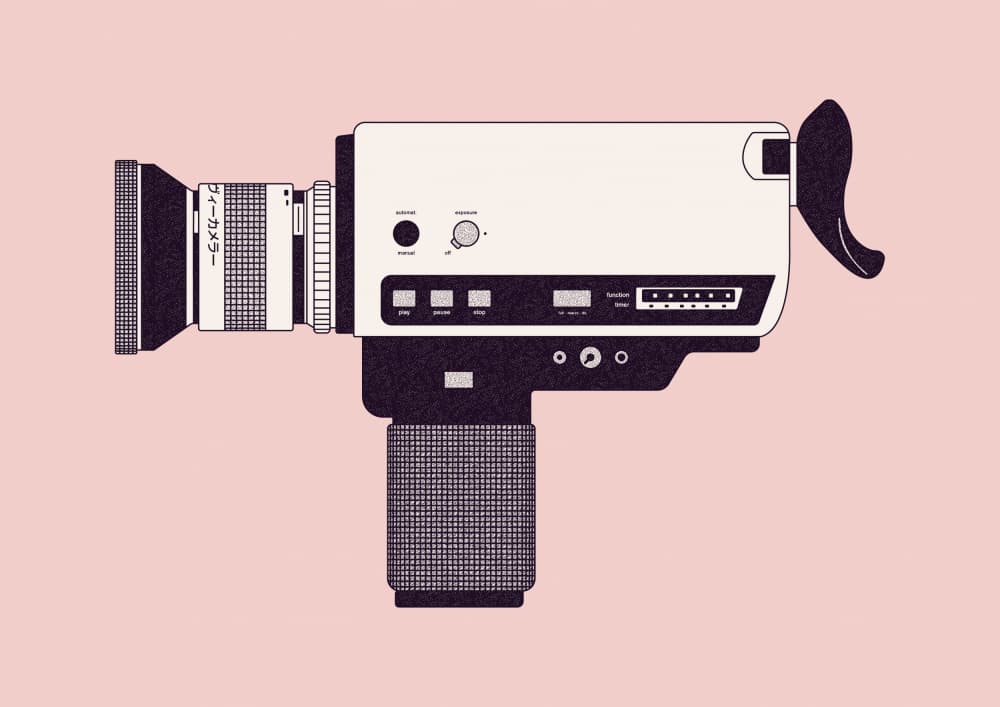 Vintage Film Camera by Florent Bodart — canvas wall art