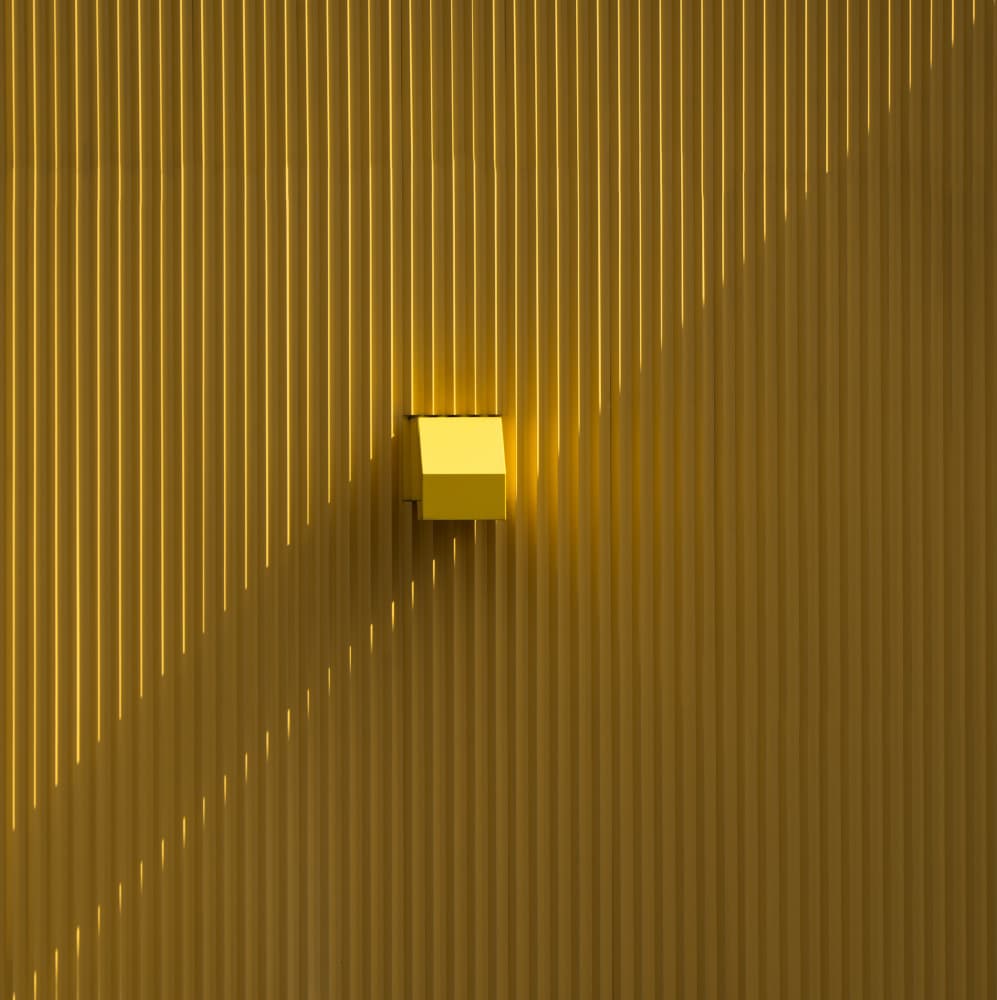 Yellow Geometric Facade by Streiff Marcel — canvas wall art