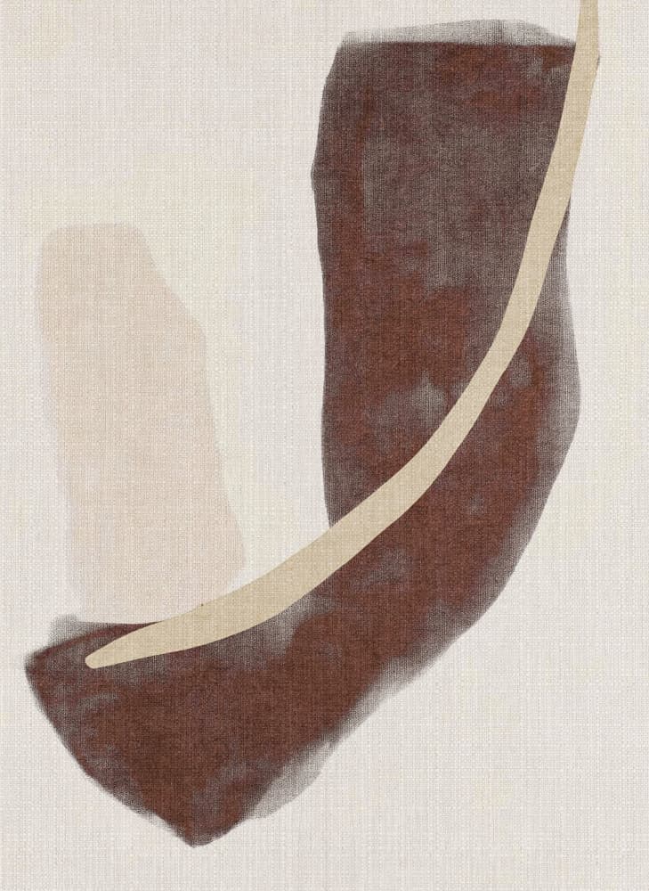 Abstract Earthy Shapes by Alma — canvas wall art