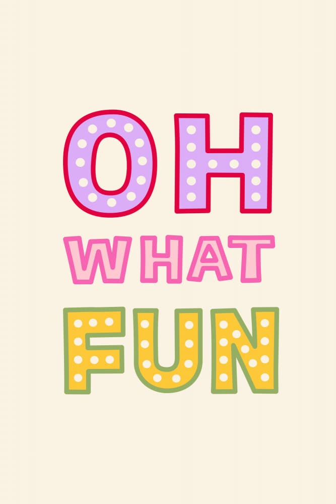 Oh What Fun by Karen Menzenbach — canvas wall art