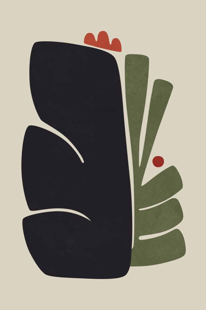 Organic Botanical Forms by amini54 — canvas wall art