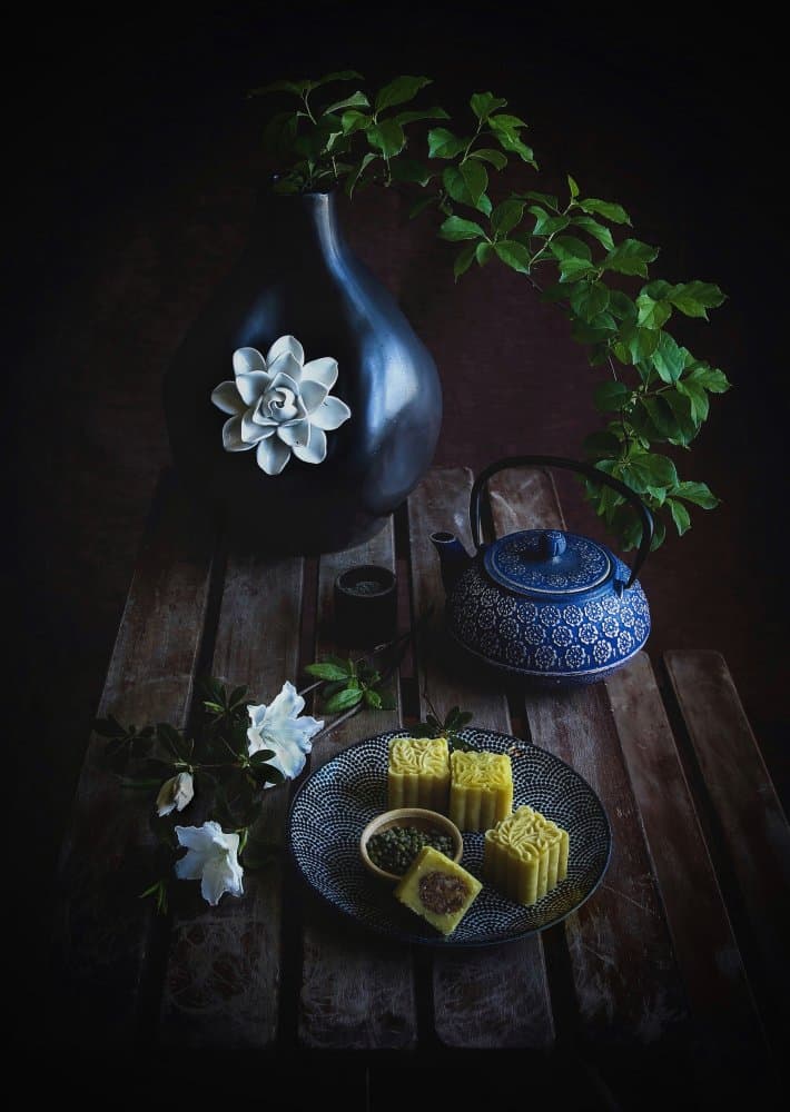 Dark Tea Still Life by Fangping Zhou — canvas wall art