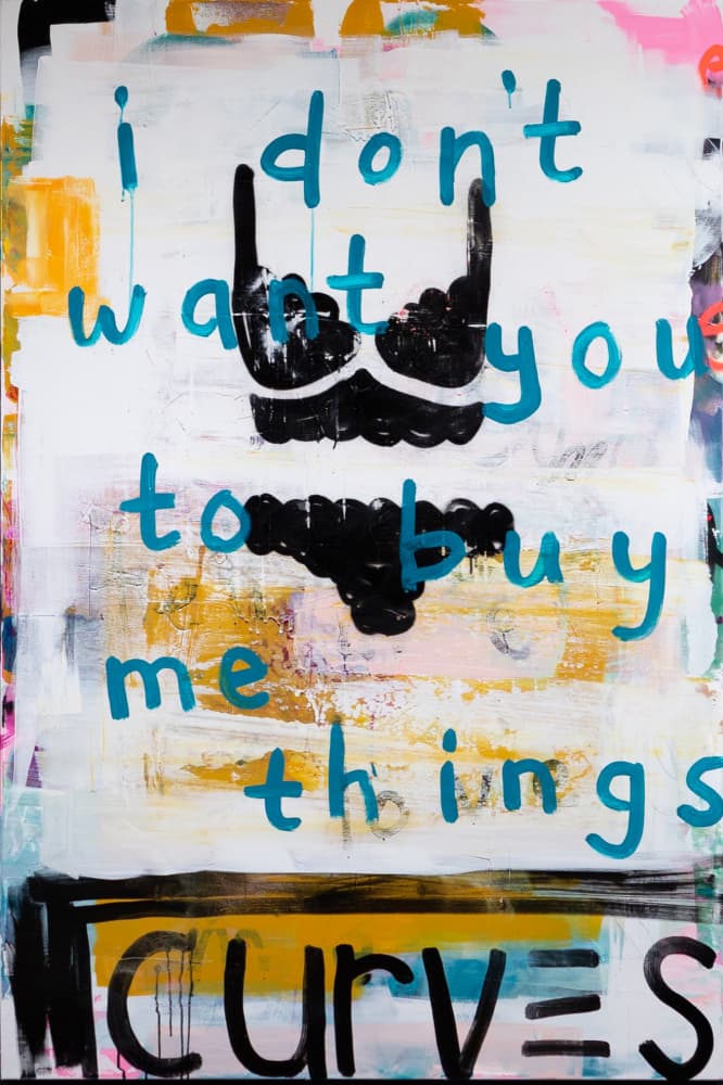 Bold Lingerie Statement by kent youngstrom — canvas wall art