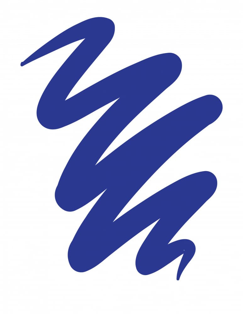 Abstract Blue Squiggle by Nicholas — canvas wall art