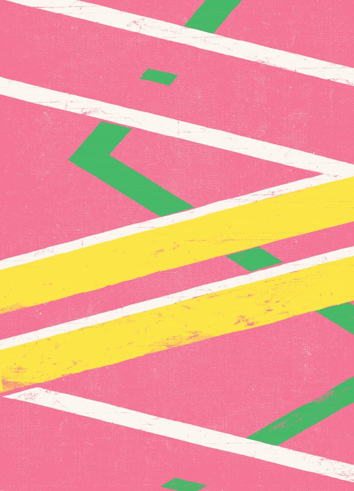 Vibrant Geometric Pattern by Florent Bodart — canvas wall art