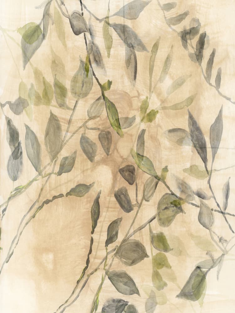 Soft Botanical Leaves by cartissi — canvas wall art