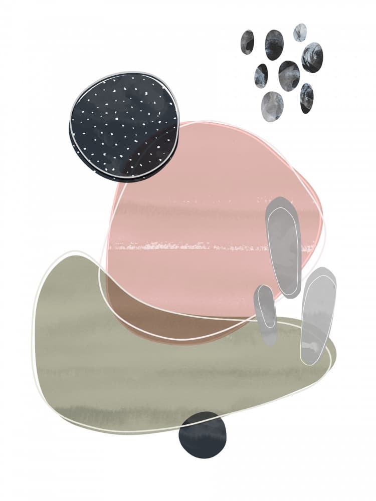 Soft Abstract Shapes by Ninola Design — canvas wall art
