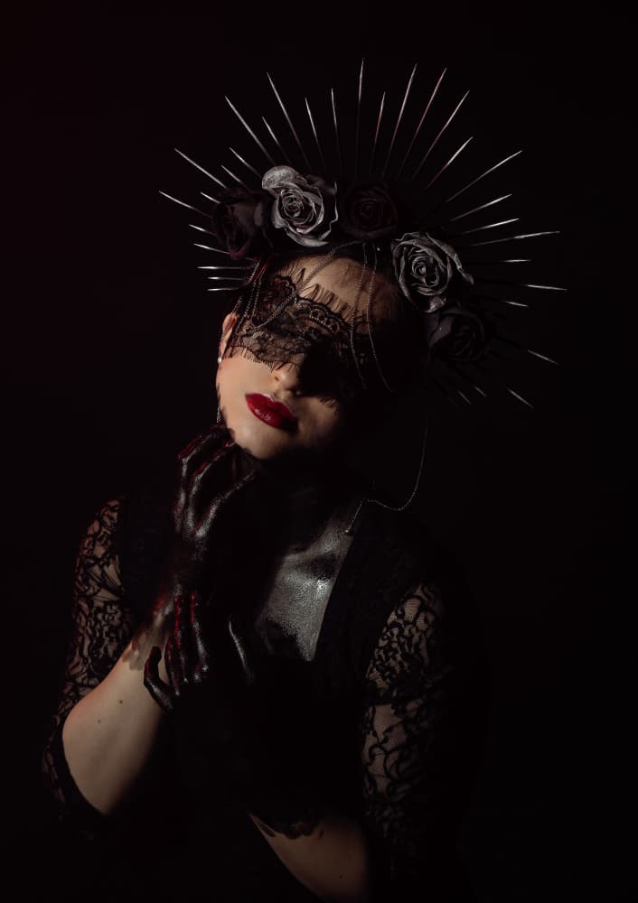 Mysterious Gothic Queen by Ineke Mighorst — canvas wall art