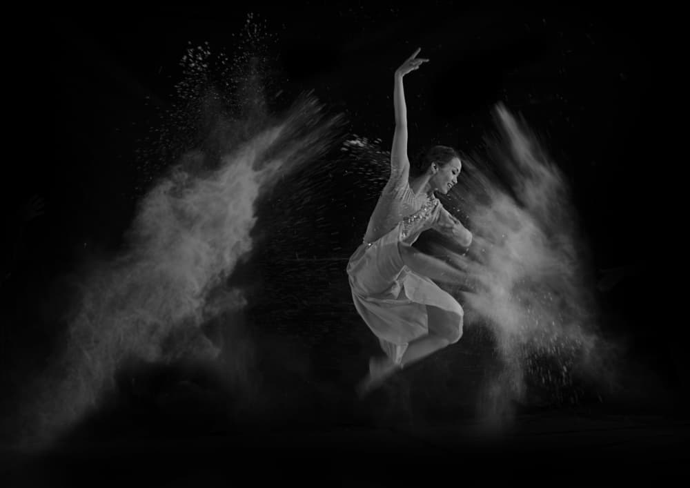 Graceful Powder Dance by Rawisyah Aditya — canvas wall art