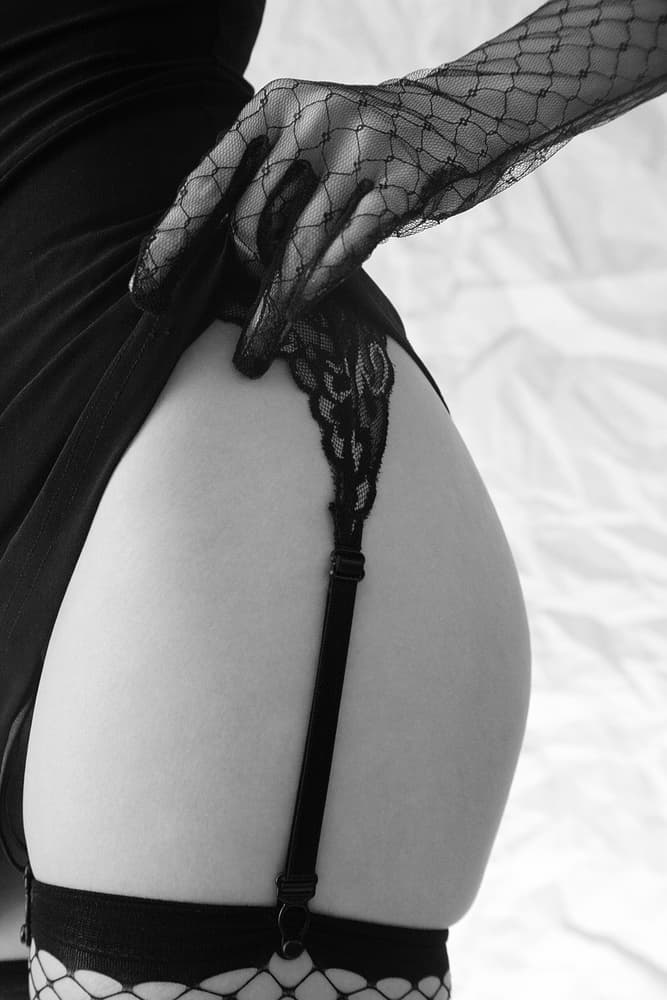 Elegant Black Lace by David McCracken — canvas wall art