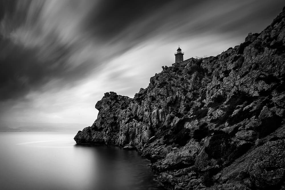 Dramatic Coastal Lighthouse by George Digalakis — canvas wall art